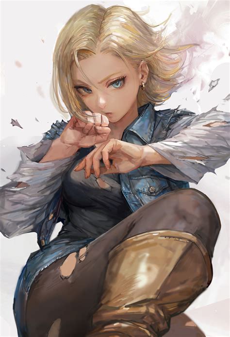 android 18 in a bikini|Sakimi Chan Shares New Pinup Of Dragon Ball's Android 18 In .